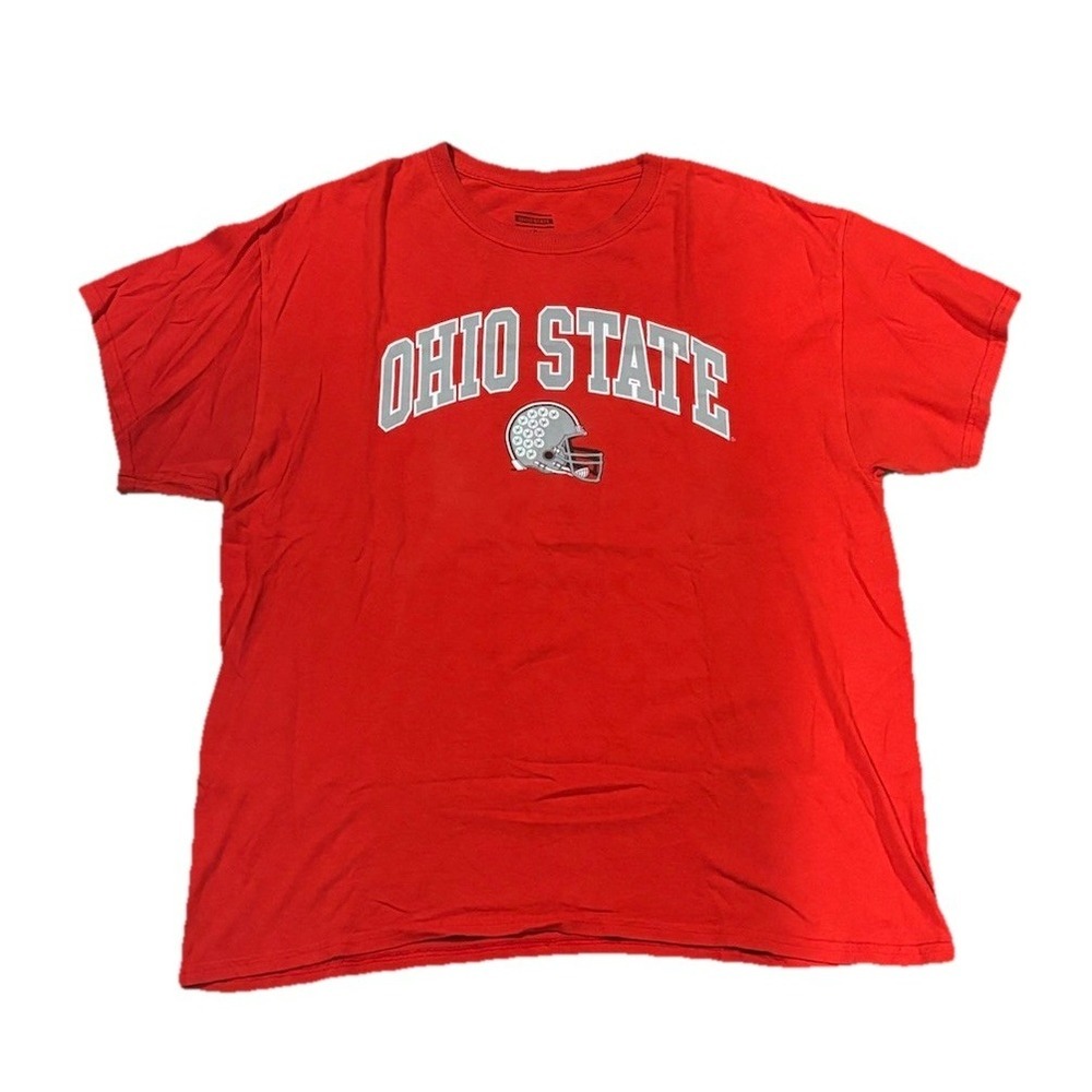 Ohio State Buckeyes Football Red T-shirt Size XL Mens College Tee